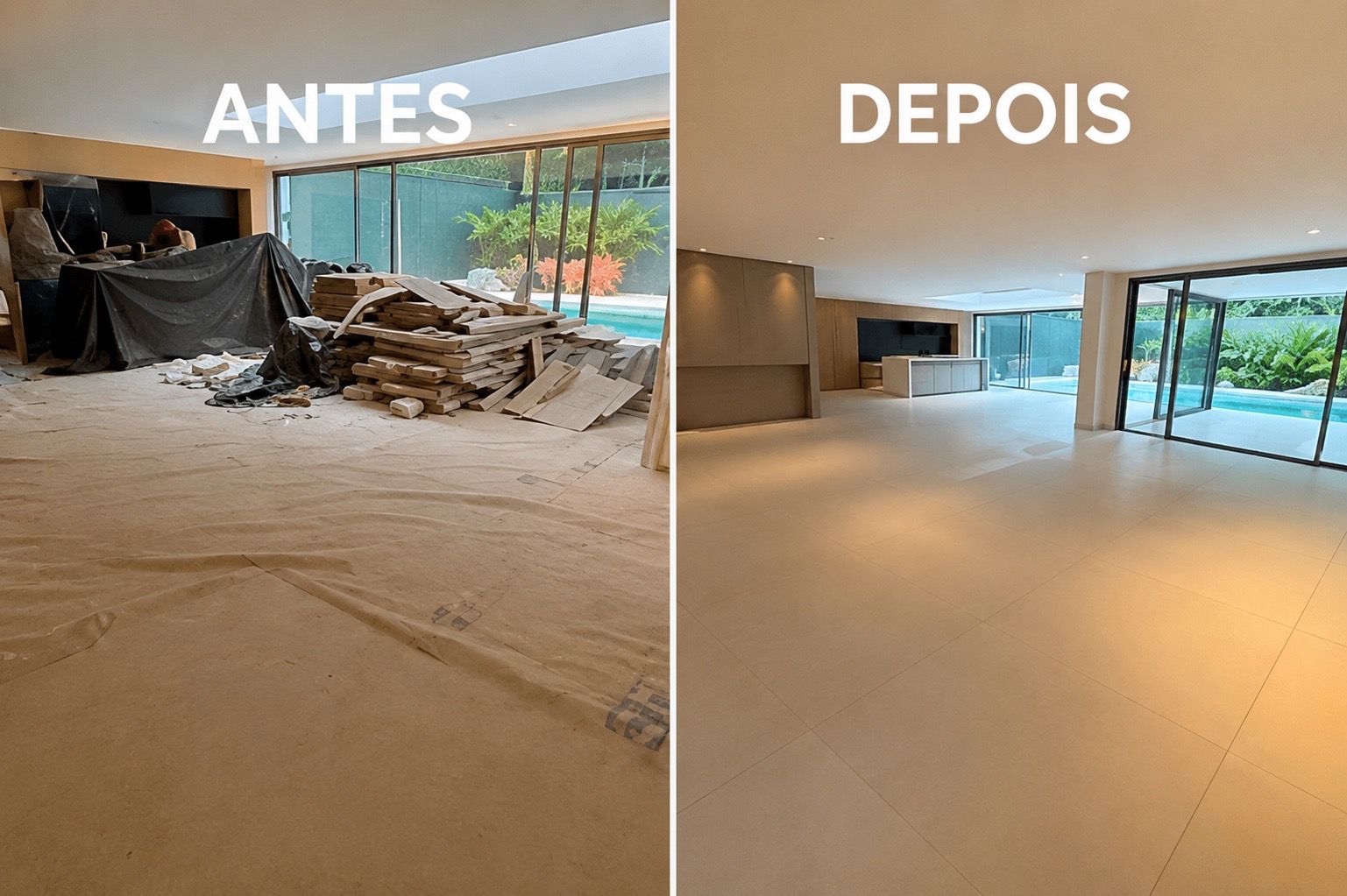 Piso de imóvel em Perdizes recuperado do pó de obra
